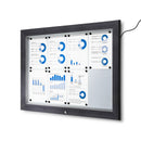 Bacheca da Esterno con Apertura a Ribalta 102,5x76x4,7 cm in Alluminio Grigio Antracite