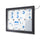Bacheca da Esterno con Apertura a Ribalta 102,5x76x4,7 cm in Alluminio con Led Grigio Antracite