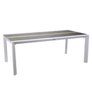 Tavolo Allungabile da Giardino 200/300,5x104xh76 cm in Alluminio Riverside Bianco