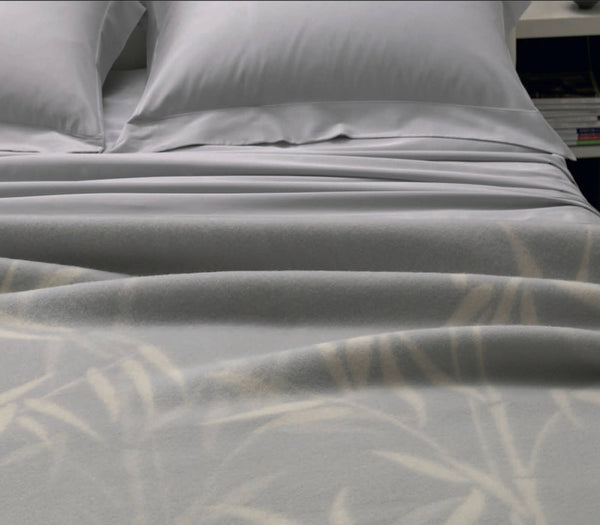 Coperta Pura Lana Doubleface 450 gr/mq Parker Grigio Varie Misure sconto