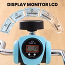 Pedaliera per Riabilitazione Pieghevole 50x45x97 cm con Display LCD e Rulli Massaggianti in Acciaio e PP      