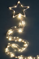 Albero di Natale Composizione Led 360 cm 8 Giochi di Luce da Esterno in Vetro e Plastica