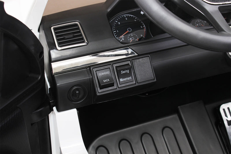 Macchina Elettrica per Bambini 2 Posti 12V con Licenza Volkswagen Amarok Bianca