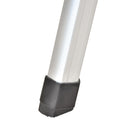 Scala Pieghevole Salvaspazio in Alluminio 5 Gradini  Silver e Arancione