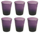 Set 6 Bicchieri Ø9x10 cm in Vetro Soffiato Villa d'Este Home Tivoli Cancun Viola