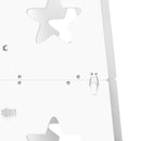 Torre Montessoriana Scala Convertibile in Tavolo con Sedia 60x44,5x86 cm in Legno Bianco 