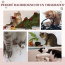 Tiragraffi Gatto Tunnel in Sisal Marrone 40x30x43 cm 