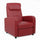 Poltrona Relax Reclinabile Manuale in Similpelle Marta Burgundy