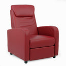 Poltrona Relax Reclinabile Manuale in Similpelle Marta Burgundy