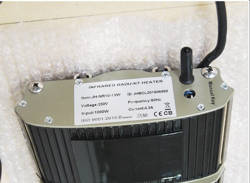 Pannello Radiante Riscaldante Wi-Fi ad Infrarossi 69,5x18,9x6,7 cm 1000W Sined  Nero