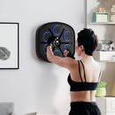 Boxing Machine Musicale a Parete 41,8x44,6x7,5 cm con 9 Velocità Bluetooth e Guanti in PU e ABS Nero e Blu  