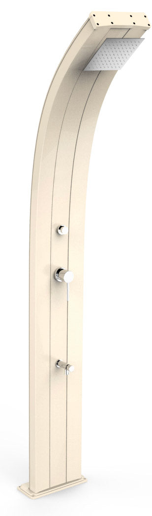 Doccia Solare da Giardino 40L Miscelatore Temporizzato e Lavapiedi Arkema Dada Champagne Bronze online