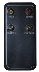 Camino Elettrico da Pavimento Effetto Fiamma 1200W Ruby Fires Hamar Elski Bianco