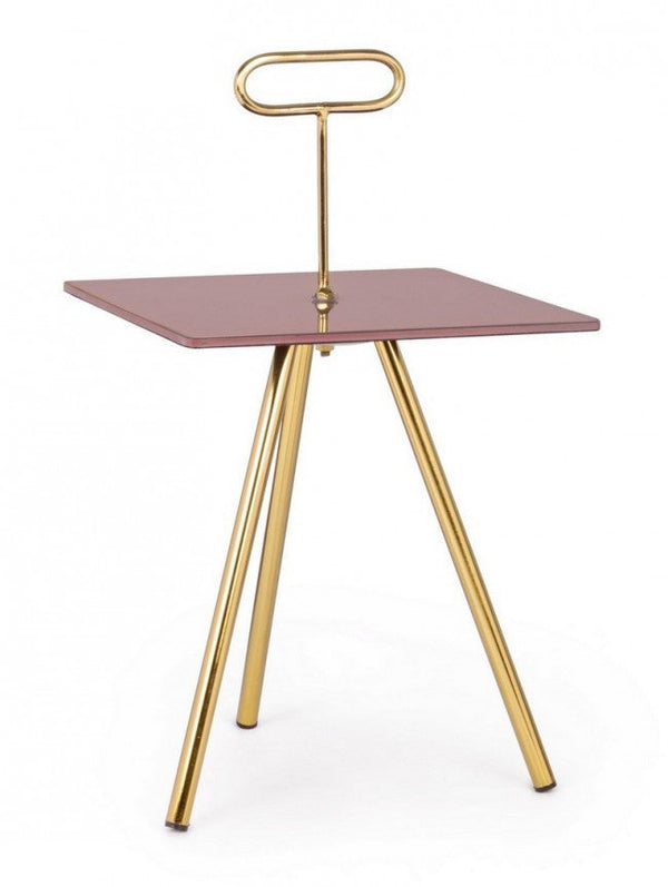 online Tavolino Inesh Orchid Quadrato 35x35 in Vetro
