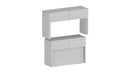 Set 2 Panche Allungabili 66/290x25x45 cm Pratika Singola A e B Larice Bianco  