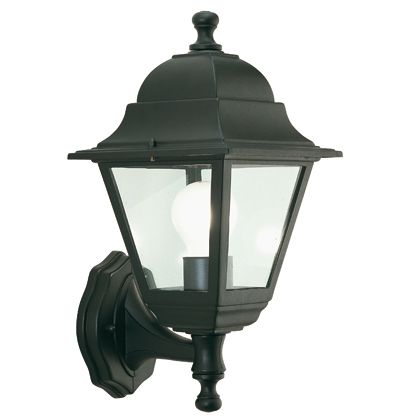 Lampada Applique in Alto Colore Nero per Esterno Linea Mini Quadrata Sovil prezzo