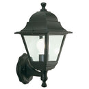 Lampada Applique in Alto Colore Nero per Esterno Linea Mini Quadrata Sovil