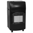 Stufa a Gas Gpl Nera da Interno Infrarossi Alloggio Bombola 15Kg