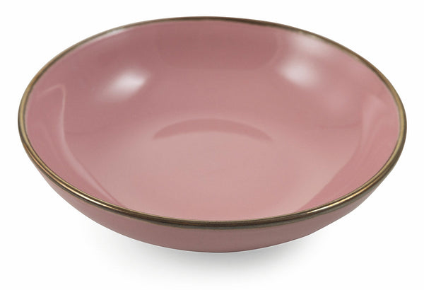 acquista Set 6 Piatti Fondi Ø20x5 cm in Gres Villa d'Este Home Tivoli Royal Passion Rosa