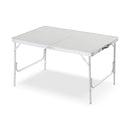 Tavolo da Campeggio Pieghevole Rettangolare in Alluminio e MDF Taddei 120
