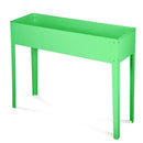 Fioriera Orto Rialzato da Giardino 60x30x80 cm in Metallo Verde