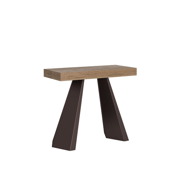 prezzo Consolle Allungabile 90-196x40x77 cm in Nobilitato Marrone