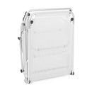 Lettino Prendisole da Giardino Pieghevole 190x57xH77 cm in alluminio Litto bianco