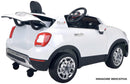 Macchina Elettrica per Bambini 12V con Licenza Fiat 500X Anniversary Bianca