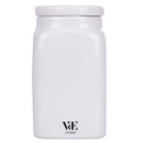 Barattolo Farina 9,5x9,5x18 cm in New Bone China VdE Tivoli 1996 Le Travisate Bianco