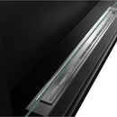 Camino a Bioetanolo da Incasso ad angolo 120x22,4x45 cm Sutri 120 DX Nero 
