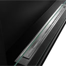 Camino a Bioetanolo da Incasso ad angolo 120x22,4x45 cm Sutri 120 DX Nero 