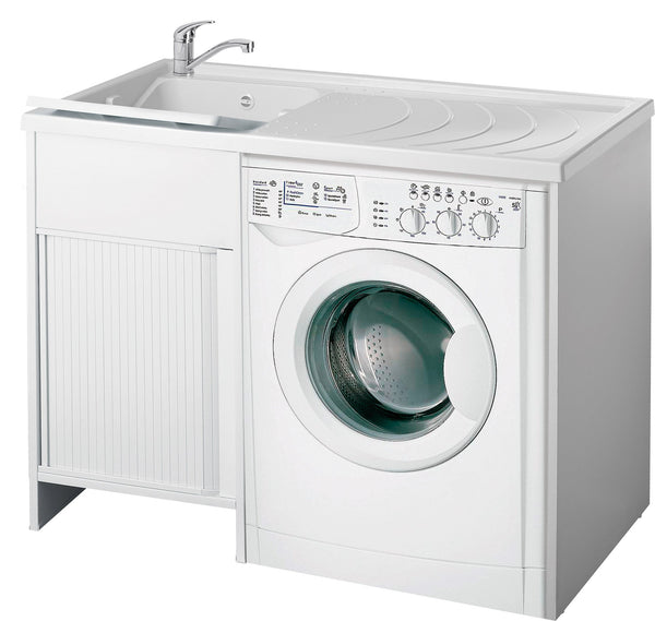 prezzo Lavatoio e Coprilavatrice in PVC 109x60x89 cm Forlani Esterni Roc Lato Sinistro