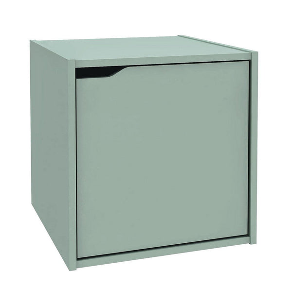sconto Cubo Composite con Anta 35x35x35 cm in Compensato  Verde Salvia