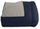 Trapunta Invernale Doubleface 300gr Blu Scuro\/Grigio Chiaro
