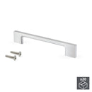 Maniglie per Mobile Interasse 160 mm Zama Grigio Metallizzato 20 Pezzi Emuca