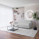 Copridivano Elasticizzato in Poliestere Dahlia Grigio Chiaro Varie Misure