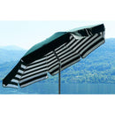 Ombrellone da Giardino Ø2 m Palo Ø33 mm in Acciaio Maffei Venezia Duplex Verde/Bianco e Verde