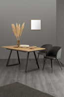 Set 2 Sedie 53x57x81,5h cm Queen Velvet Grigio Cadetto 