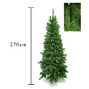 Albero di Natale Artificiale H275 cm Abete Mixed Slim 1887 Tips Verde