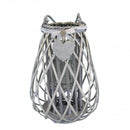 Lanterna Lauriane   in Vimini Grigio