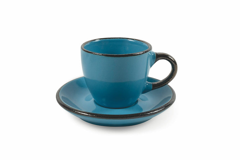 Set 6 Tazzine da Caffè cm in Stoneware Villa d'Este Home Tivoli Royal