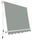 Tenda da Sole a Caduta con Bracci 300x245 cm Grigio