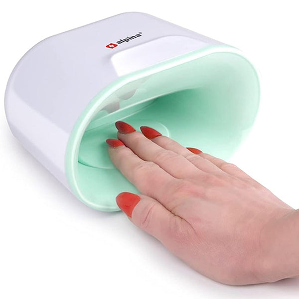 acquista Mini Asciugaunghie a Batteria Compatto Asciugatura Rapida Ventilazione Unghie Alpina