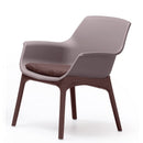 Set da Giardino Divano Poltrone e Tavolino in Polipropilene Vandi Marrone