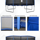 Trampolino Tappeto Elastico Ø426x269 cm con Rete e Bordo Imbottito Blu e Nero