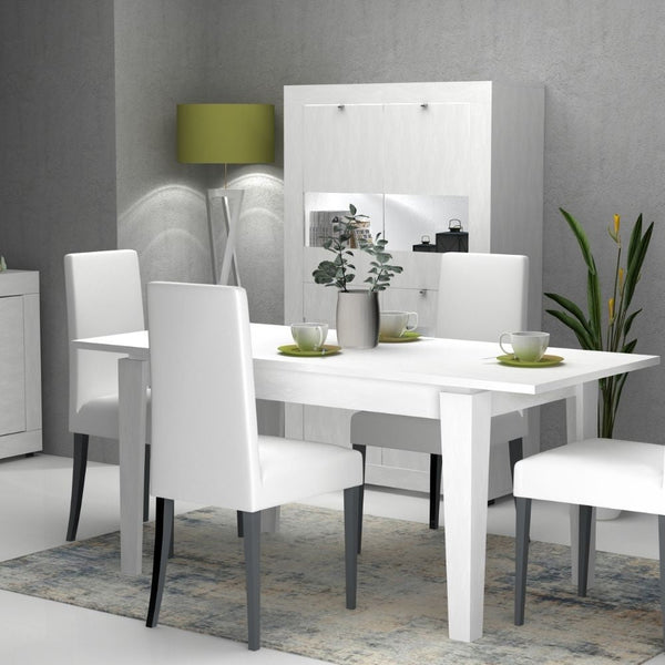 sconto Tavolo allungabile 140/180x80 cm Tolmen bianco larice
