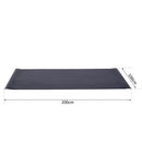 Tappetino Fitness Antiscivolo in PVC Nero 200x100x0.4 cm 