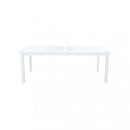 Tavolo Cuba Allungabile 220/280x100x75 h cm in Alluminio Bianco