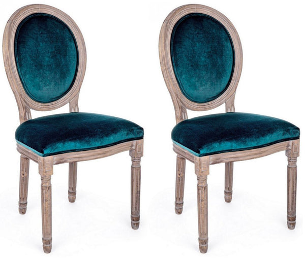 acquista Set 2 Sedie 48x46x96h cm Mathilde Deep