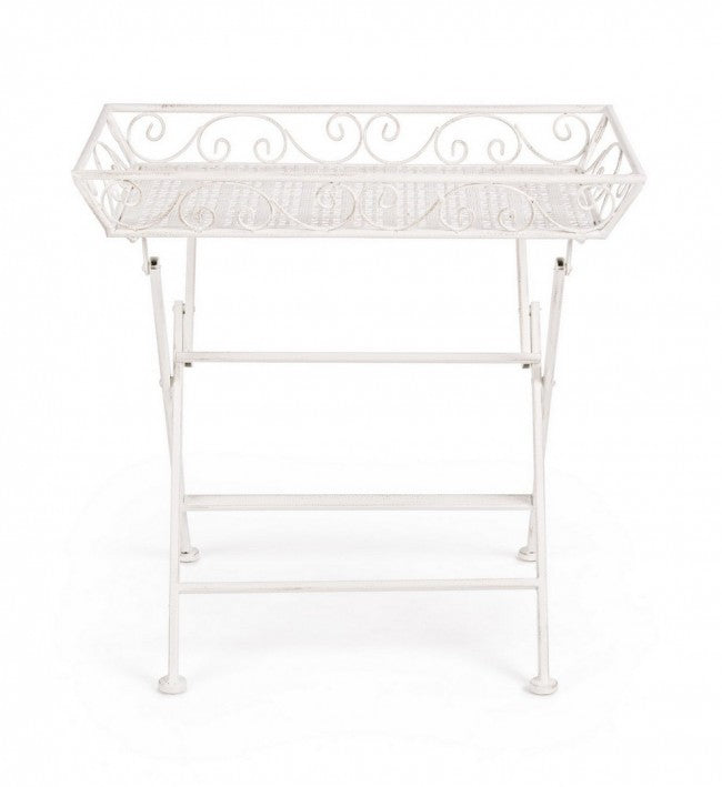 Set 2 Tavolini 63x40x60 cm Emily in Acciaio